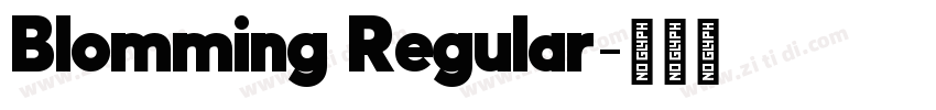 Blomming Regular字体转换 Blomming Regular字体转换